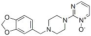 50602-52-3,2-[4-(1,3-Benzodioxol-5-ylmethyl)-1-piperazinyl]pyrimidine 1-oxide,2-[4-(1,3-Benzodioxol-5-ylmethyl)-1-piperazinyl]pyrimidine 1-oxide