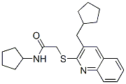 606113-78-4,Acetamide, N-cyclopentyl-2-[[3-(cyclopentylmethyl)-2-quinolinyl]thio]- (9CI),Acetamide, N-cyclopentyl-2-[[3-(cyclopentylmethyl)-2-quinolinyl]thio]- (9CI)