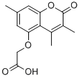 853892-41-8,CHEMBRDG-BB 7107786,CHEMBRDG-BB 7107786;[(3,4,7-TRIMETHYL-2-OXO-2H-CHROMEN-5-YL)OXY]ACETIC ACID;OTAVA-BB 1090083;[(3,4,7-trimethyl-2-oxo-2H-chromen-5-yl)oxy]acetic acid(SALTDATA: FREE);2-(2-keto-3,4,7-trimethyl-chromen-5-yl)oxyacetic acid;2-(3,4,7-trimethyl-2-oxo-chromen-5-yl)oxyacetic acid;2-(3,4,7-trimethyl-2-oxochromen-5-yl)oxyacetic acid;2-(3,4,7-trimethyl-2-oxo-chromen-5-yl)oxyethanoic acid