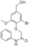 863436-12-8,AKOS B023782,ART-CHEM-BB B023782;AKOS B023782;2-[2-BROMO-4-(HYDROXYMETHYL)-6-METHOXYPHENOXY]-N-PHENYL-ACETAMIDE;ACETAMIDE, 2-[2-BROMO-4-(HYDROXYMETHYL)-6-METHOXYPHENOXY]-N-PHENYL-