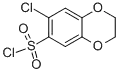 Molecular Structure of 889939-46-2 (7-CHLORO-2,3-DIHYDRO-BENZO[1,4]DIOXINE-6-SULFONYL CHLORIDE)