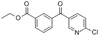 Molecular Structure of 890100-48-8 (2-CHLORO-5-(3-ETHOXYCARBONYLBENZOYL)PYRIDINE)