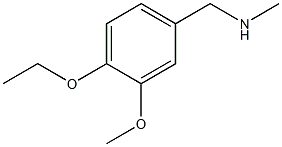 893581-70-9,1-(3-ethoxy-4-methoxyphenyl)-N-methylmethanamine,CHEMBRDG-BB 5563263;(3-ETHOXY-4-METHOXYBENZYL)METHYLAMINE;UKRORGSYN-BB BBV-158461;(3-ethoxy-4-methoxybenzyl)methylamine(SALTDATA: HCl)