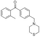 Molecular Structure of 898782-22-4 (2-METHYL-4'-THIOMORPHOLINOMETHYL BENZOPHENONE)