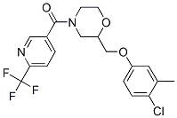 922363-89-1,METHANONE, [2-[(4-CHLORO-3-METHYLPHENOXY)METHYL]-4-MORPHOLINYL][6-(TRIFLUOROMETHYL)-3-PYRIDINYL]-,METHANONE, [2-[(4-CHLORO-3-METHYLPHENOXY)METHYL]-4-MORPHOLINYL][6-(TRIFLUOROMETHYL)-3-PYRIDINYL]-