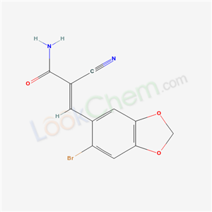 5330-28-9,(2E)-3-(6-bromo-1,3-benzodioxol-5-yl)-2-cyanoprop-2-enamide,