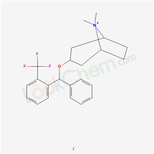 3216-06-6,8,8-dimethyl-3-{phenyl[2-(trifluoromethyl)phenyl]methoxy}-8-azoniabicyclo[3.2.1]octane iodide,