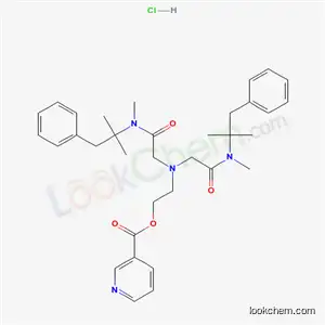 Nicotinic acid, 2-(bis(((alpha,alpha-dimethylphenethyl)methylcarbamoyl)methyl)amino)ethyl ester, hydrochloride