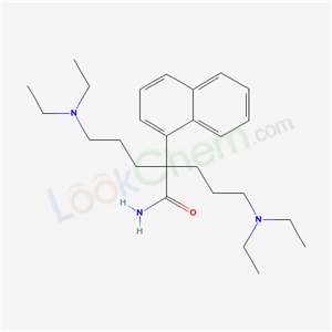 5-diethylamino-2-(3-diethylaminopropyl)-2-naphthalen-1-yl-pentanamide