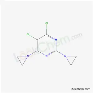 Molecular Structure of 13150-15-7 (2,4-bis(aziridin-1-yl)-5,6-dichloropyrimidine)