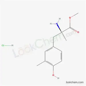 Molecular Structure of 13265-01-5 (methyl alpha,3-dimethyl-L-tyrosinate hydrochloride (1:1))