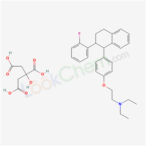 2-(p-(2-(o-Fluorophenyl)-1,2,3,4-tetrahydro-1-naphthyl)phenoxy)triethylamine citrate