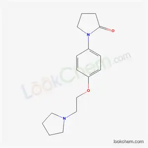 Molecular Structure of 14053-08-8 (1-[p-(2-Pyrrolizinoethoxy)phenyl]-2-pyrrolidone)