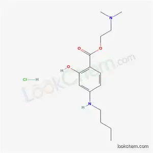 Molecular Structure of 17284-75-2 (2-(dimethylamino)ethyl 4-(butylamino)-2-hydroxybenzoate hydrochloride (1:1))
