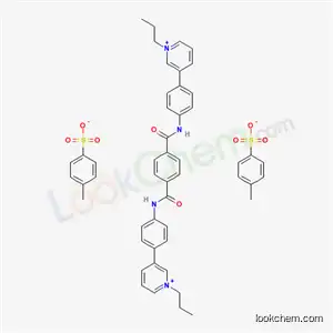 Molecular Structure of 18520-54-2 (3,3'-(Terephthaloylbis(imino-p-phenylene))bis(1-propylpyridinium)di-p-toluenesulfonate)