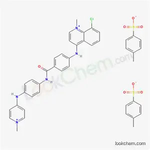 Molecular Structure of 50308-84-4 (8-chloro-1-methyl-4-{[4-({4-[(1-methylpyridinium-4-yl)amino]phenyl}carbamoyl)phenyl]amino}quinolinium bis(4-methylbenzenesulfonate))