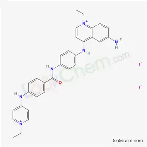 6-amino-1-ethyl-4-{[4-({4-[(1-ethylpyridinium-4-yl)amino]benzoyl}amino)phenyl]amino}quinolinium diiodide