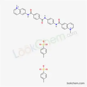 Molecular Structure of 19056-06-5 (1-methyl-6-{[4-({4-[(1-methylquinolinium-6-yl)carbamoyl]benzoyl}amino)phenyl]carbamoyl}quinolinium bis(4-methylbenzenesulfonate))