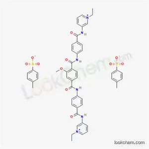 Molecular Structure of 19060-75-4 (PYRIDINIUM, 3,3&prime;-(2-METHOXYTEREPHTHAL OYLBIS(IMINO-p-PHENYLENECARBONYL IMINO))BIS(1-ETHYL)-, DI-p-TOLUENE SULFONATE			)