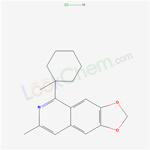 1,3-DIOXOLO[4,5-G]ISOQUINOLINE,7-METHYL-5-(1-METHYLCYCLOHEXYL)- HCLCAS