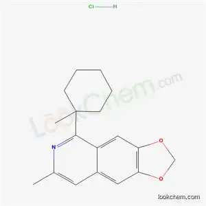 Molecular Structure of 20225-83-6 (7-methyl-5-(1-methylcyclohexyl)[1,3]dioxolo[4,5-g]isoquinoline hydrochloride (1:1))