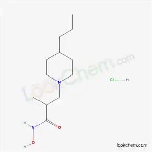 Molecular Structure of 23573-88-8 (N-hydroxy-2-methyl-3-(4-propylpiperidin-1-yl)propanamide hydrochloride (1:1))