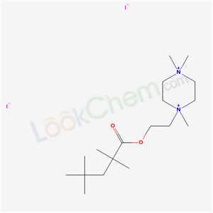 33451-96-6,1,1,4-trimethyl-4-{2-[(2,2,4,4-tetramethylpentanoyl)oxy]ethyl}piperazinediium diiodide,
