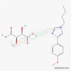 Molecular Structure of 40405-63-8 (1-butyl-4-(4-methoxyphenyl)-1H-imidazole 2,3-dihydroxybutanedioate (1:1))