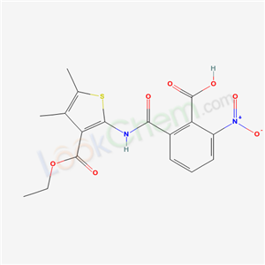 5564-63-6,2-{[3-(ethoxycarbonyl)-4,5-dimethylthiophen-2-yl]carbamoyl}-6-nitrobenzoic acid,