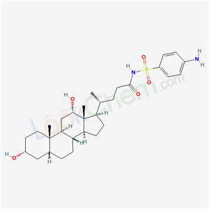 5407-24-9,(3alpha,5beta,12alpha)-N-[(4-aminophenyl)sulfonyl]-3,12-dihydroxycholan-24-amide,