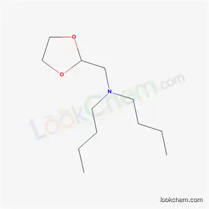 Molecular Structure of 5449-63-8 (N-butyl-N-(1,3-dioxolan-2-ylmethyl)butan-1-amine)