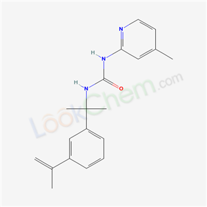 5978-30-3,1-(4-methylpyridin-2-yl)-3-{2-[3-(prop-1-en-2-yl)phenyl]propan-2-yl}urea,