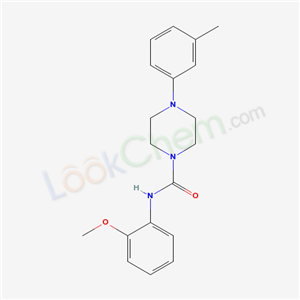 N-(2-methoxyphenyl)-4-(3-methylphenyl)piperazine-1-carboxamide cas  6332-39-4