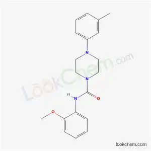 Molecular Structure of 6332-39-4 (N-(2-methoxyphenyl)-4-(3-methylphenyl)piperazine-1-carboxamide)