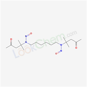 N-(2-methyl-4-oxo-pentan-2-yl)-N-[6-[(2-methyl-4-oxo-pentan-2-yl)-nitroso-amino]hexyl]nitrous amide cas  6268-54-8