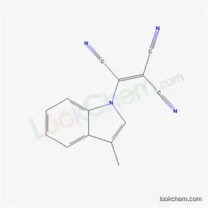 Molecular Structure of 6267-87-4 (2-(3-methyl-1H-indol-1-yl)ethene-1,1,2-tricarbonitrile)