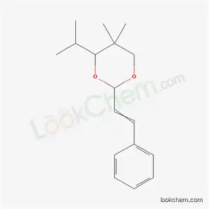 Molecular Structure of 61920-53-4 (5,5-dimethyl-2-(2-phenylethenyl)-4-(propan-2-yl)-1,3-dioxane)
