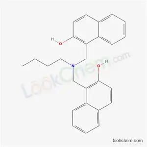 Molecular Structure of 6642-17-7 (1-[[butyl-[(2-hydroxynaphthalen-1-yl)methyl]amino]methyl]naphthalen-2-ol)