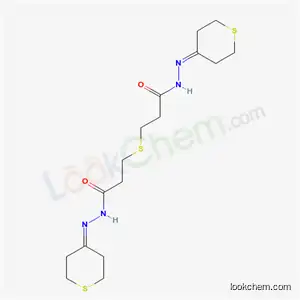 Molecular Structure of 6327-65-7 (N-(thian-4-ylideneamino)-3-[2-[(thian-4-ylideneamino)carbamoyl]ethylsulfanyl]propanamide)