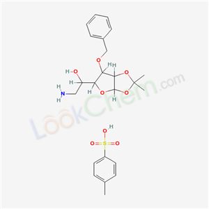 6970-48-5,6-amino-3-O-benzyl-6-deoxy-1,2-O-(1-methylethylidene)hexofuranose 4-methylbenzenesulfonate (1:1),