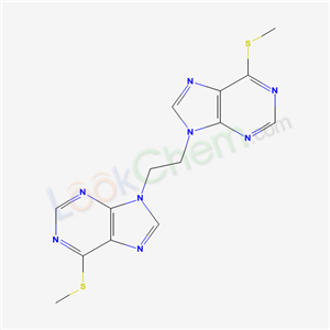 92495-49-3,6-methylsulfanyl-9-[2-(6-methylsulfanylpurin-9-yl)ethyl]purine,