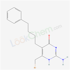 7743-11-5,2-amino-6-(bromomethyl)-5-(4-phenylbutyl)pyrimidin-4(1H)-one,
