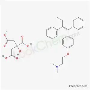 Molecular Structure of 7244-97-5 (Ethylamine, 2-(p-(1,2-diphenyl-1-butenyl)phenoxy)-N,N-dimethyl-, citrate (Z)-)