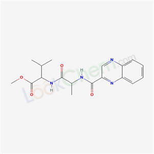 21650-09-9,methyl N-(quinoxalin-2-ylcarbonyl)alanylvalinate,