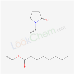 38619-92-0,ethenyl octanoate - 1-ethenylpyrrolidin-2-one (1:1),