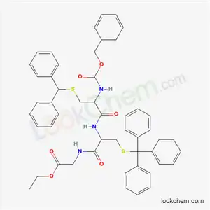 Molecular Structure of 5721-14-2 (ethyl N-[(benzyloxy)carbonyl]-S-(diphenylmethyl)cysteinyl-S-tritylcysteinylglycinate)