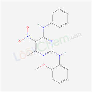 5307-41-5,N~2~-(2-methoxyphenyl)-6-methyl-5-nitro-N~4~-phenylpyrimidine-2,4-diamine,