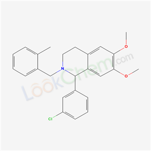 5645-15-8,1-(3-chlorophenyl)-6,7-dimethoxy-2-(2-methylbenzyl)-1,2,3,4-tetrahydroisoquinoline,