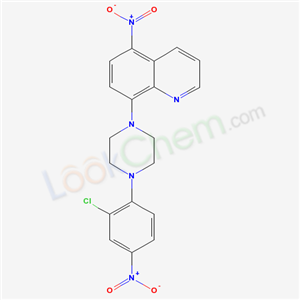 5770-15-0,8-[4-(2-chloro-4-nitrophenyl)piperazin-1-yl]-5-nitroquinoline,