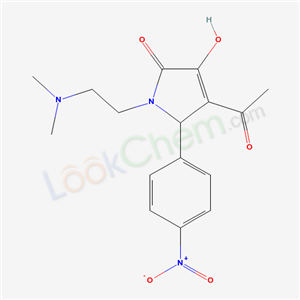 6038-52-4,4-acetyl-1-[2-(dimethylamino)ethyl]-3-hydroxy-5-(4-nitrophenyl)-1,5-dihydro-2H-pyrrol-2-one,